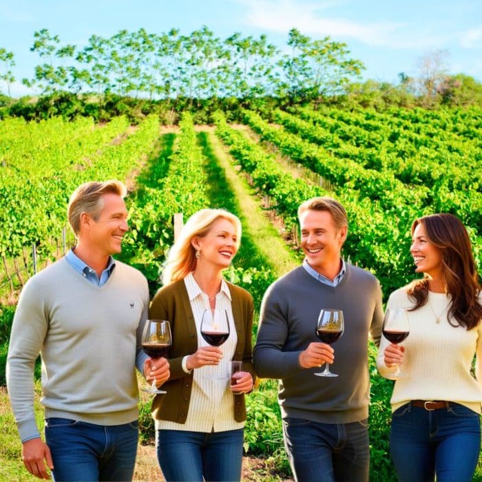 Visite en groupe et dégustation dans le vignoble